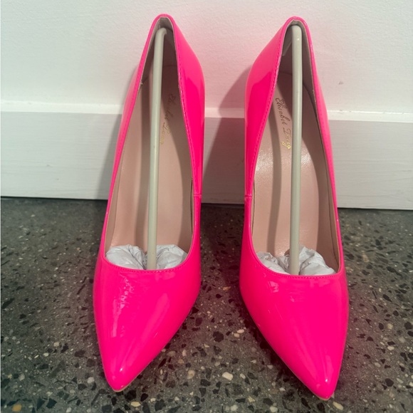 Women's Hot Pink Stiletto Heels - Picture 6 of 15